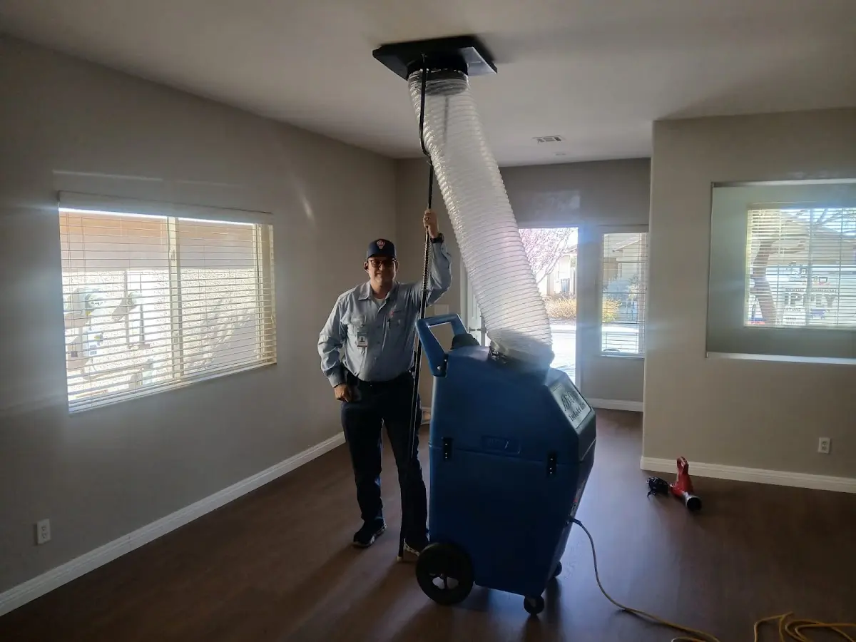 Professional Dryer Vent Cleaning work inside a Stevens Point home